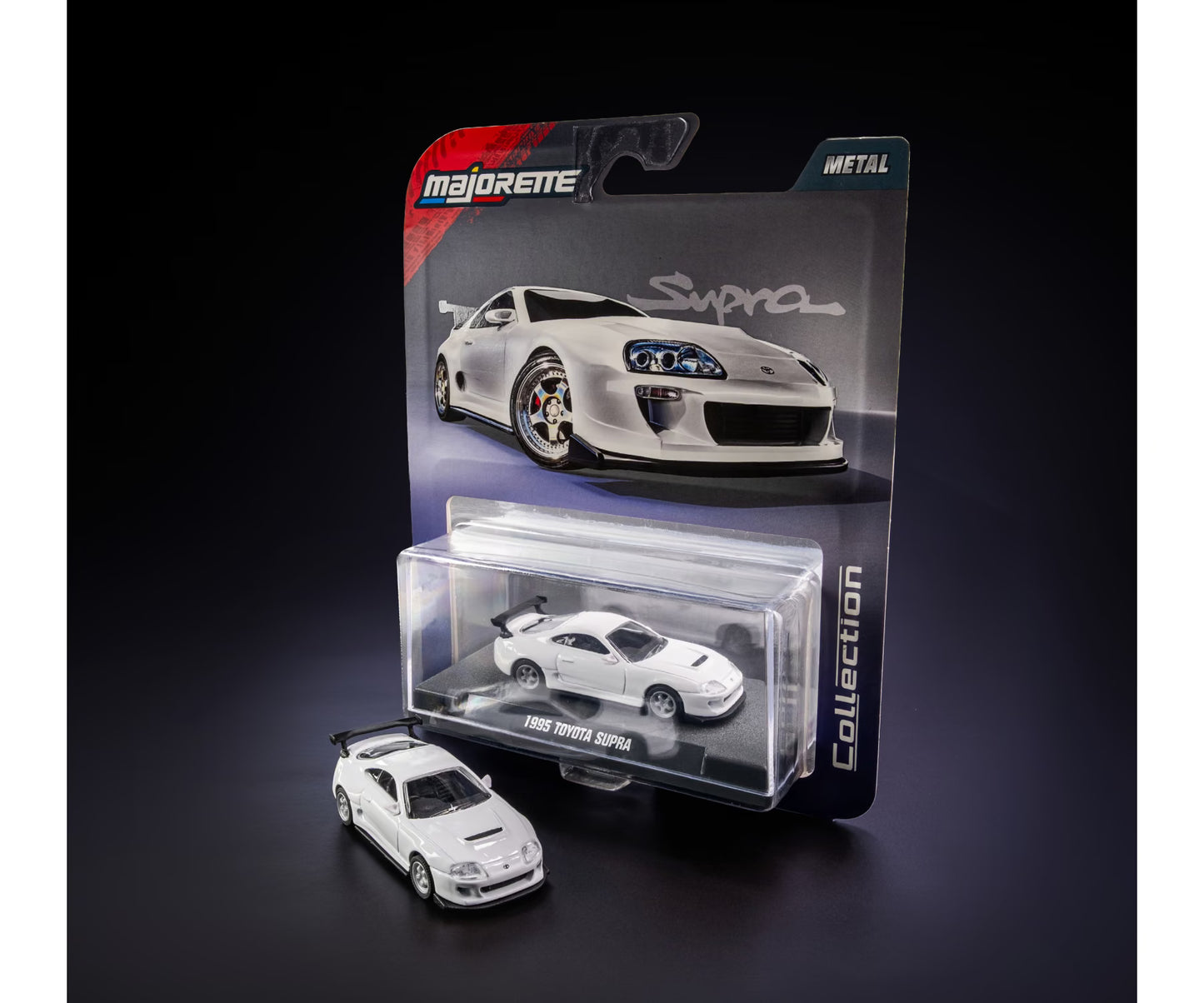 Majorette Collection 1995 Toyota Supra White 1:64 Scale Die-Cast Model Car