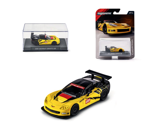 Majorette Collection 2005 Chevrolet Corvette C6.R Yellow & Black 1:64 Die-Cast Model Car