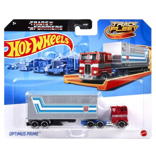 Hot Wheels Track Fleet Transformers Optimus Prime Die-Cast | Mattel Collectible