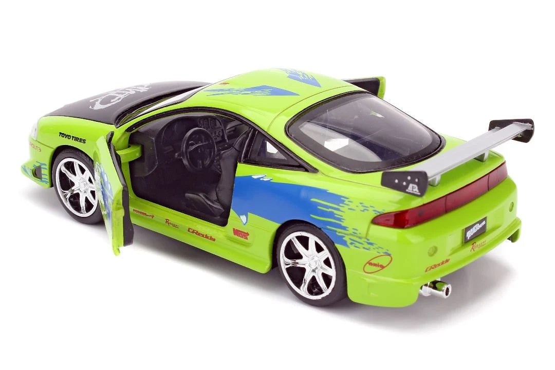 Jada Toys Fast & Furious 25th Anniversary Brian's 1995 Mitsubishi Eclipse Candy Finish 1:32 Die-Cast Model Car