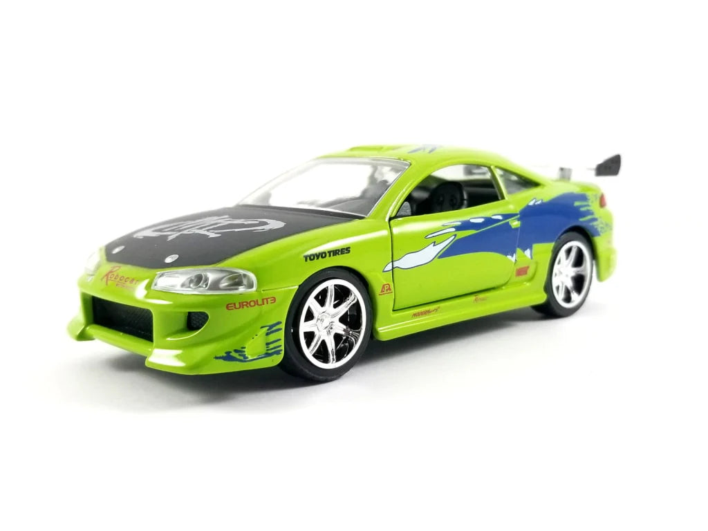 Jada Toys Fast & Furious 25th Anniversary Brian's 1995 Mitsubishi Eclipse Candy Finish 1:32 Die-Cast Model Car