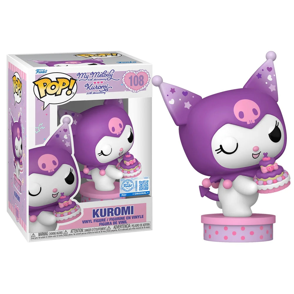 Funko Pop! Sanrio Kuromi with Cake 20th Anniversary Vinyl Figure #108 Special Edition