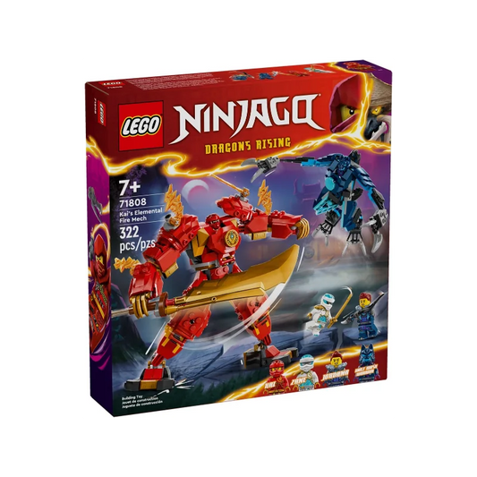 LEGO NINJAGO Dragons Rising Kai's Elemental Fire Mech 71808 Building Set