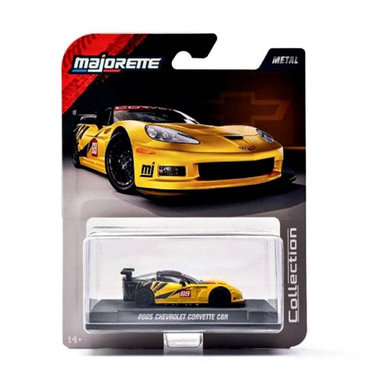 Majorette Collection 2005 Chevrolet Corvette C6.R Yellow & Black 1:64 Die-Cast Model Car