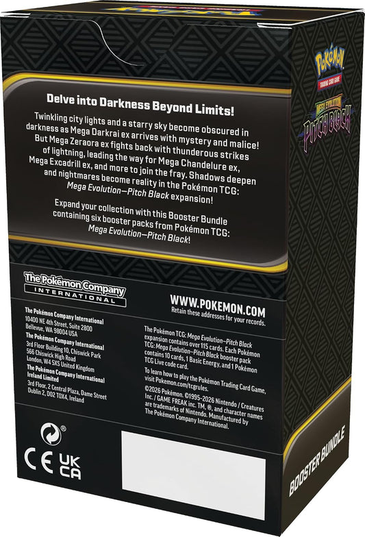 Pokémon TCG Mega Evolution Pitch Black Booster Bundle 6 Booster Packs