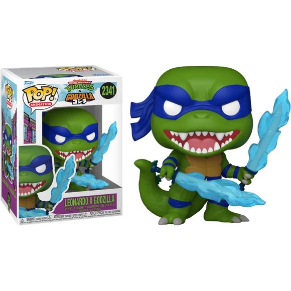 Funko Pop! Animation Teenage Mutant Ninja Turtles x Godzilla Leonardo x Godzilla Vinyl Figure #2341