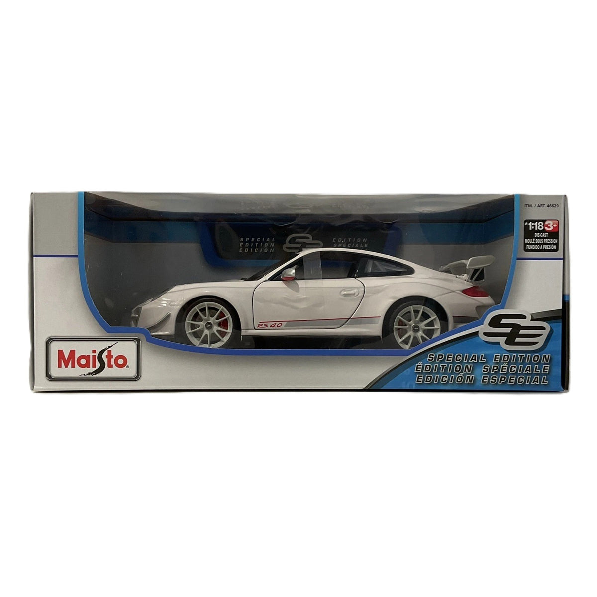 Maisto Special Edition 1:18 Porsche 911 GT3 RS 4.0 (White) Diecast Model Car