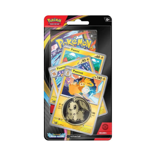 Pokémon TCG Mega Evolution Chaos Rising Premium Blister With Pawmot Promo Card & Booster Packs