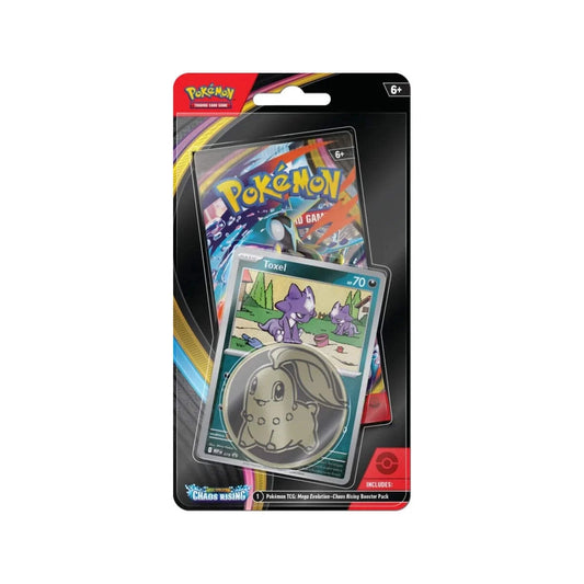 Pokémon TCG Mega Evolution Chaos Rising Checklane Blister With Toxel Promo Card & Booster Pack