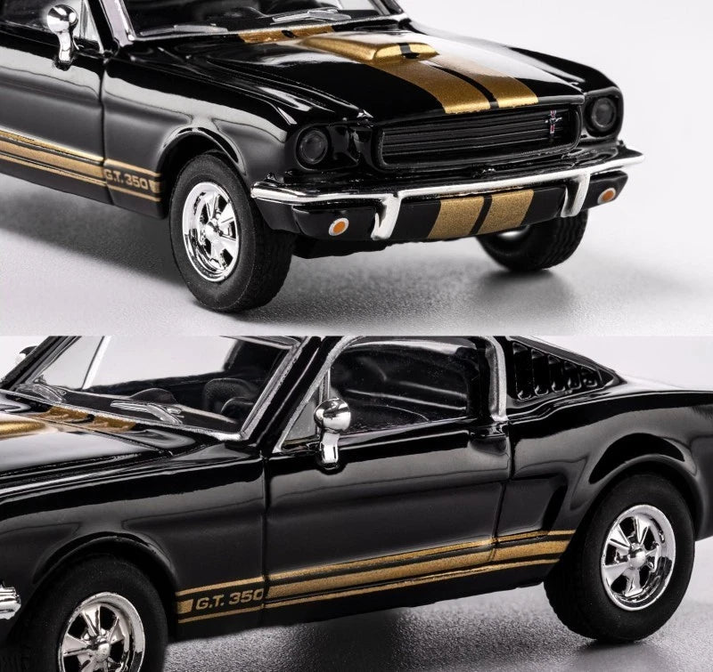 Majorette Collection 1965 Shelby GT350 Black & Gold 1:64 Scale Die-Cast Model Car