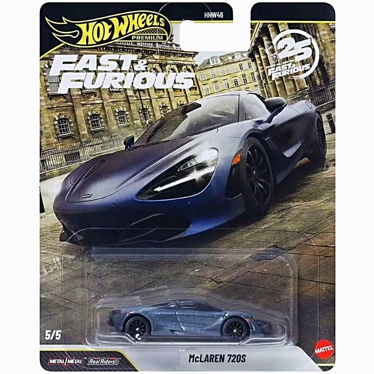 Hot Wheels Premium Fast & Furious 25th Anniversary McLaren 720S (5/5) Mattel 1:64 Die-Cast Model Car