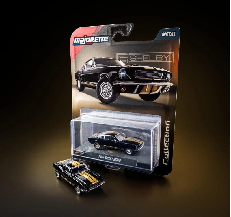 Majorette Collection 1965 Shelby GT350 Black & Gold 1:64 Scale Die-Cast Model Car